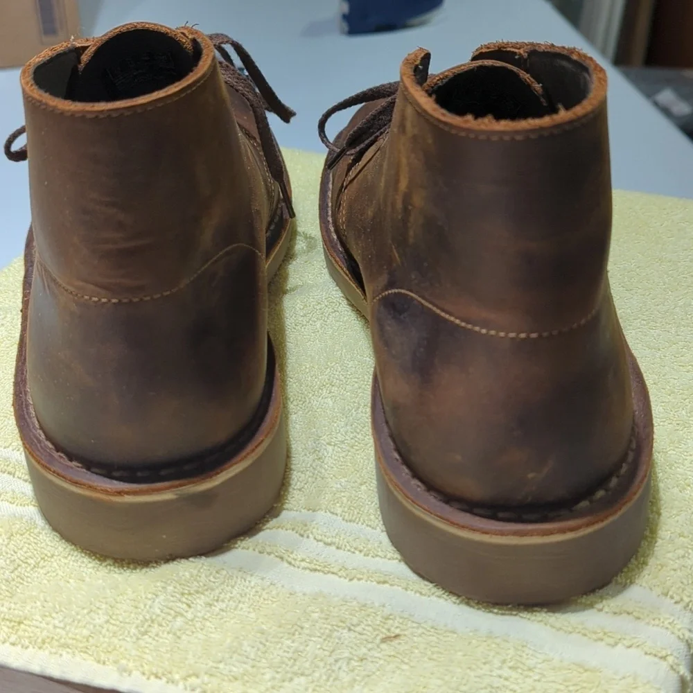 Classic Clark's Brown Leather Men's Boots.. Very Nice!! Bought New ..12M